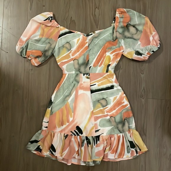 Cutout Ruffled Dress - Picture 2 of 2